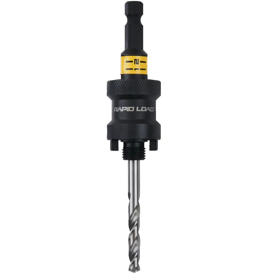 Держатель коронок DEWALT QUICK CHANGE (DT20626) Комплектация держатель коронок (цифенборов) - 1 шт., центрирующее сверло - 1 шт.