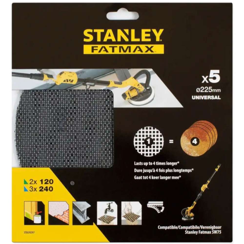 Сетка шлифовальная STANLEY FATMAX 225 мм (STA39297) Тип сетка шлифовальная 