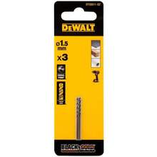 Сверло по металлу DEWALT Black & Gold 1.5 мм 3 шт (DT20511)