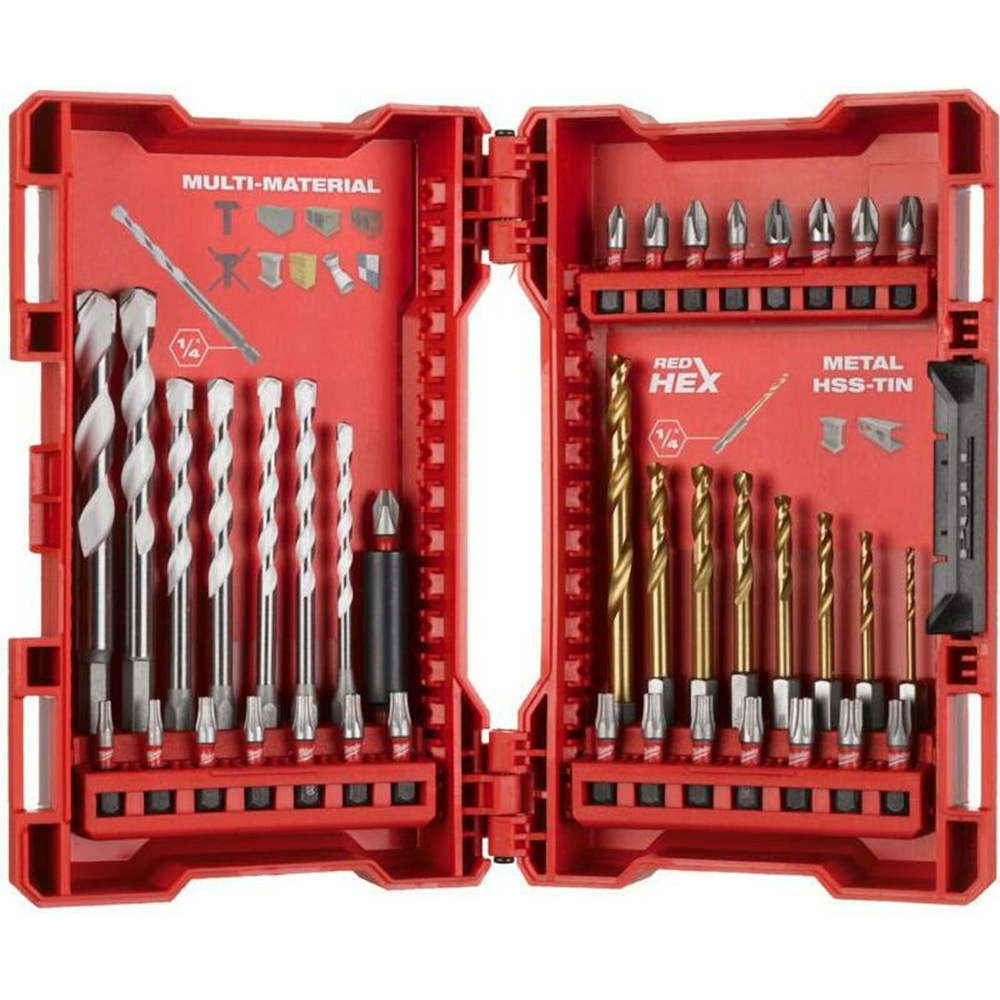Набір свердл та біт MILWAUKEE 39шт (4932479854) Набір свердл та біт MILWAUKEE 39шт (4932479854)
