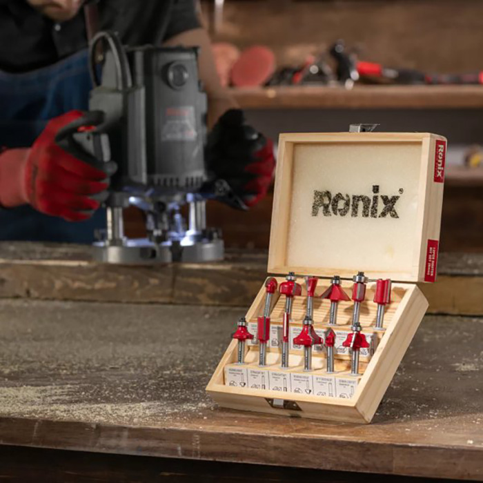 Набор фрез RONIX 6 мм 12 шт (RH-5341) Тип фреза