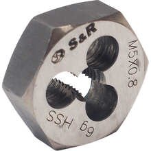 Плашка S&R М5 х 0.8 мм HSS R6M5 (111203005)