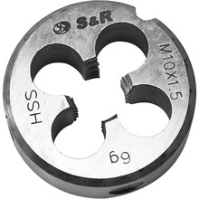 Плашка S&R М10 х 1.5 мм HSS R6M5 (111201010)
