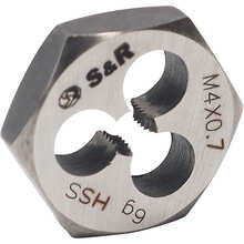 Плашка S&R М4 х 0.7 мм HSS R6M5 (111203004)