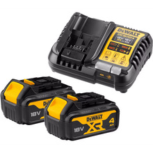 Аккумулятор + зарядное устройство DEWALT 10.8В/12В/18В/54В 18В XR Li-Ion 4Ач (DCB1104M2)