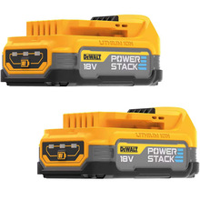Акумуляторна батарея DEWALT PowerStack 18В 1.7Аг 2шт (DCBP034E2)
