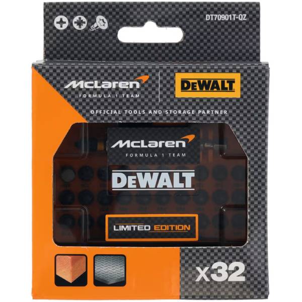 Набор бит DEWALT McLaren 32шт (DT70901T) Количество предметов в наборе 32