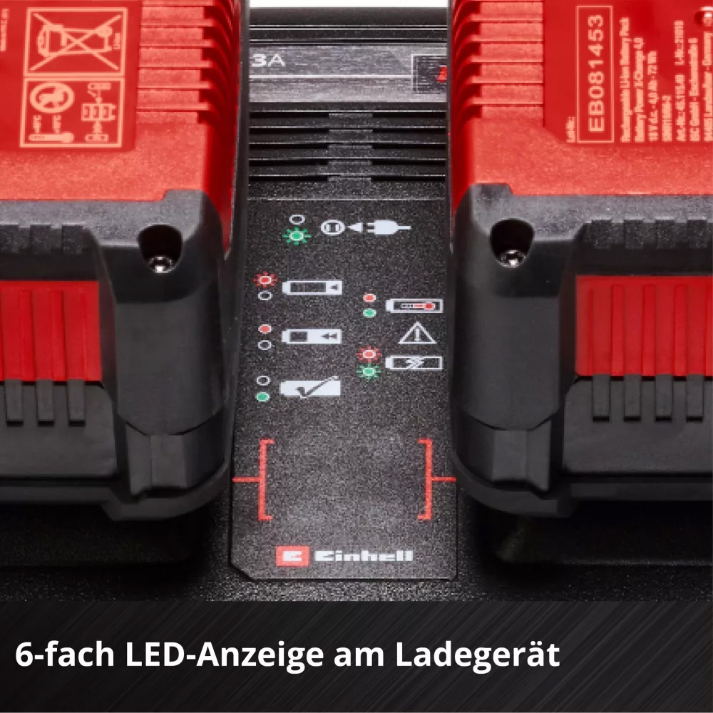 Зовнішній вигляд Акумулятор + зарядний пристрій EINHELL Twincharger Kit PXC 18В 1 х 4Ач (4512112)