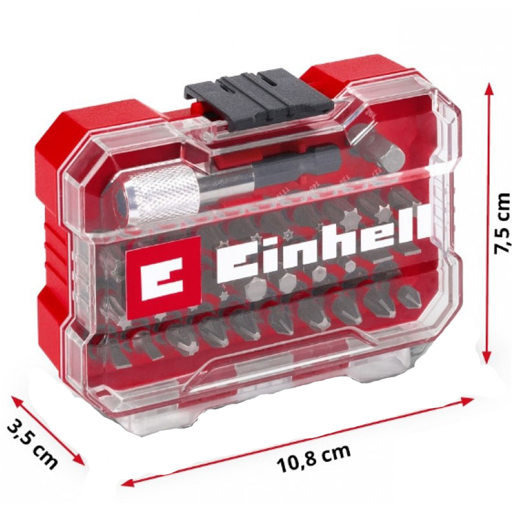 Набор бит EINHELL 1/4" 32шт Red (118693) Тип набор бит