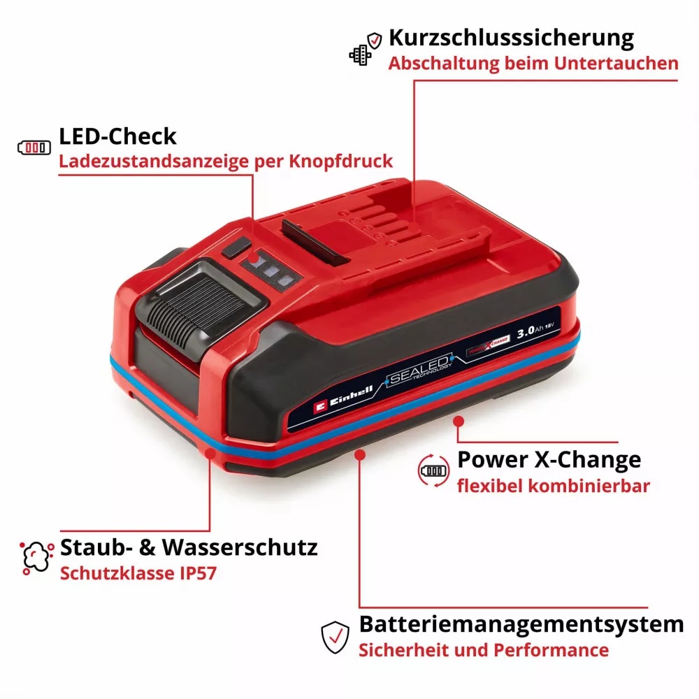 Фото Акумулятор EINHELL PXC Plus SEALED 18В 3Ач 900 Вт (4511618)