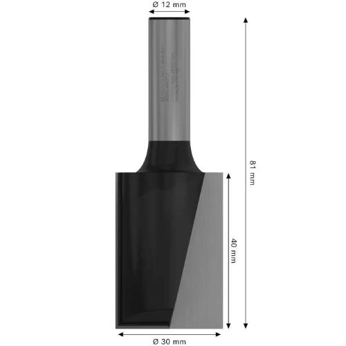 Фреза пазова BOSCH Professional Std S12 D30 L40 (2.608.628.470) Тип фреза