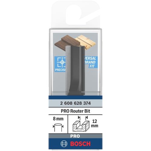 Фреза пазовая BOSCH Professional Std S8 D12 L32 (2.608.628.374) Материал обработки дсп