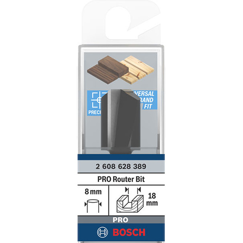 Фреза пазова BOSCH Professional Std S8 D18 L25 (2.608.628.389) Тип фреза