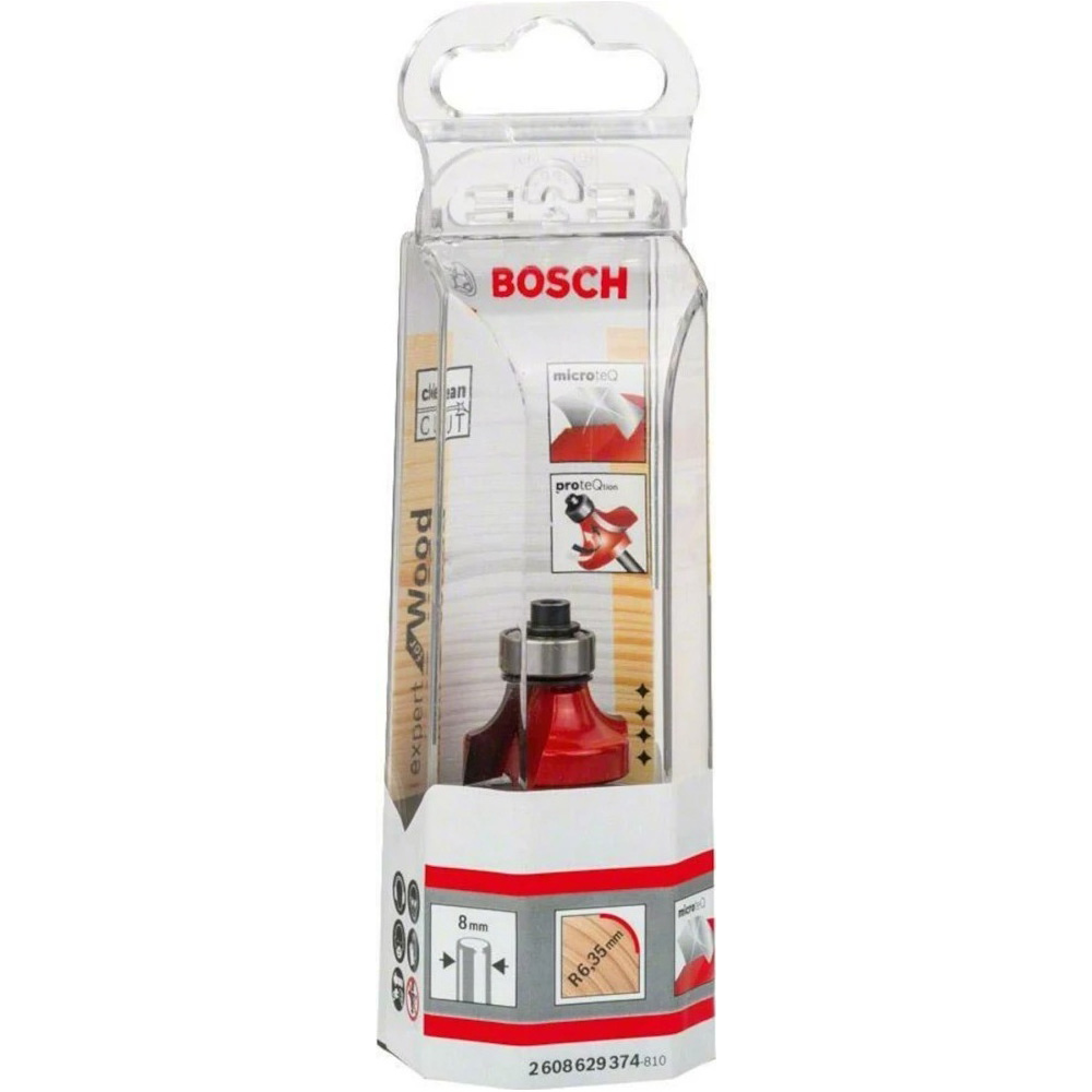 Фреза радиусная BOSCH Professional Expert S8 R6.35 D25.4 L12.7 (2.608.629.374) Фреза радиусная BOSCH Professional Expert S8 R6.35 D25.4 L12.7 (2.608.629.374) Материал обработки дсп