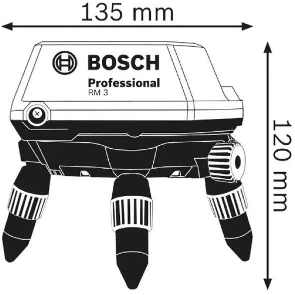 Держатель универсальный BOSCH Professional RM3 (0.601.092.800) Тип штатив
