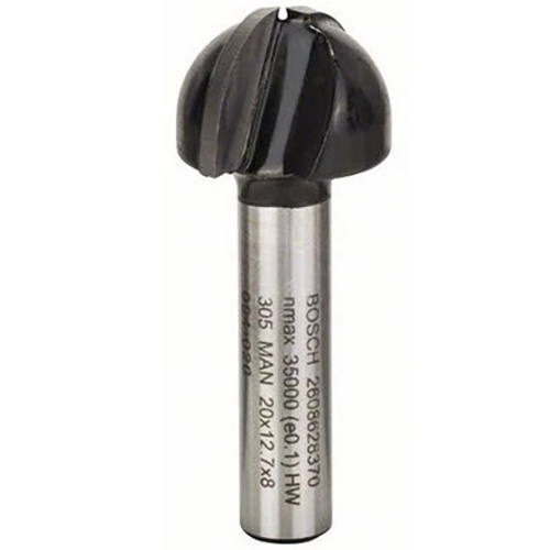Фреза галтельна BOSCH Professional Std S8 R10 D20 L12.4 (2.608.628.370) Тип фреза