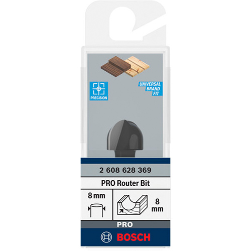 Фреза галтельная BOSCH Professional Std S8 R8 D16 L12.4 (2.608.628.369) Тип фреза