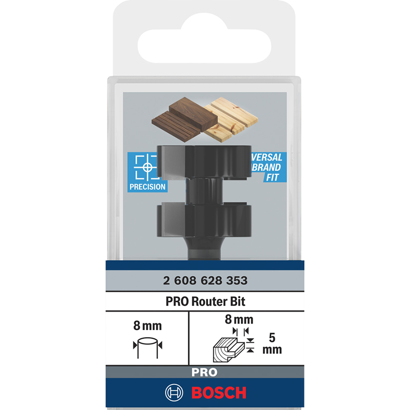 Фреза гребневая BOSCH Professional Std S8 D25 L5 (2.608.628.353) Тип фреза
