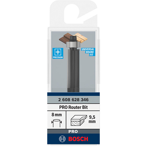 Фреза BOSCH для вибірки Professional Std S8 D9.5 L25.4 (2.608.628.346) Тип фреза