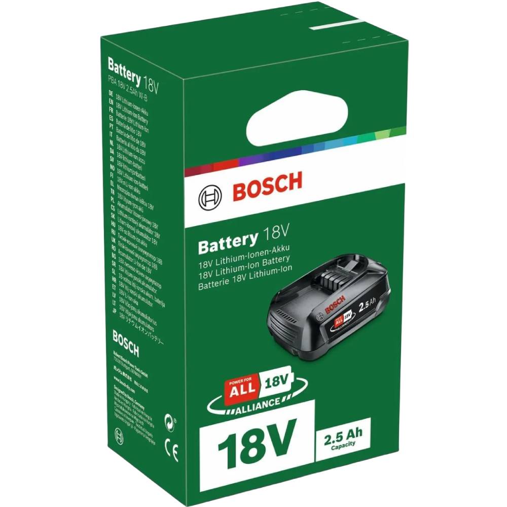 Акумулятор BOSCH PBA 18В 2.5Ач (1.600.A00.5B0) Додатково Тип акумулятора: Li-Ion;