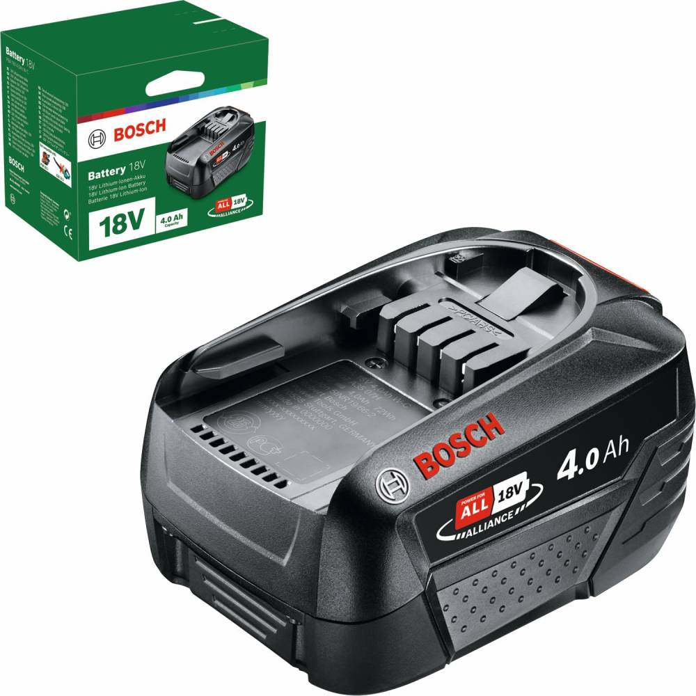 Аккумулятор BOSCH PBA 18В 4Ач (1.600.A01.1T8) Размеры 105x85x118