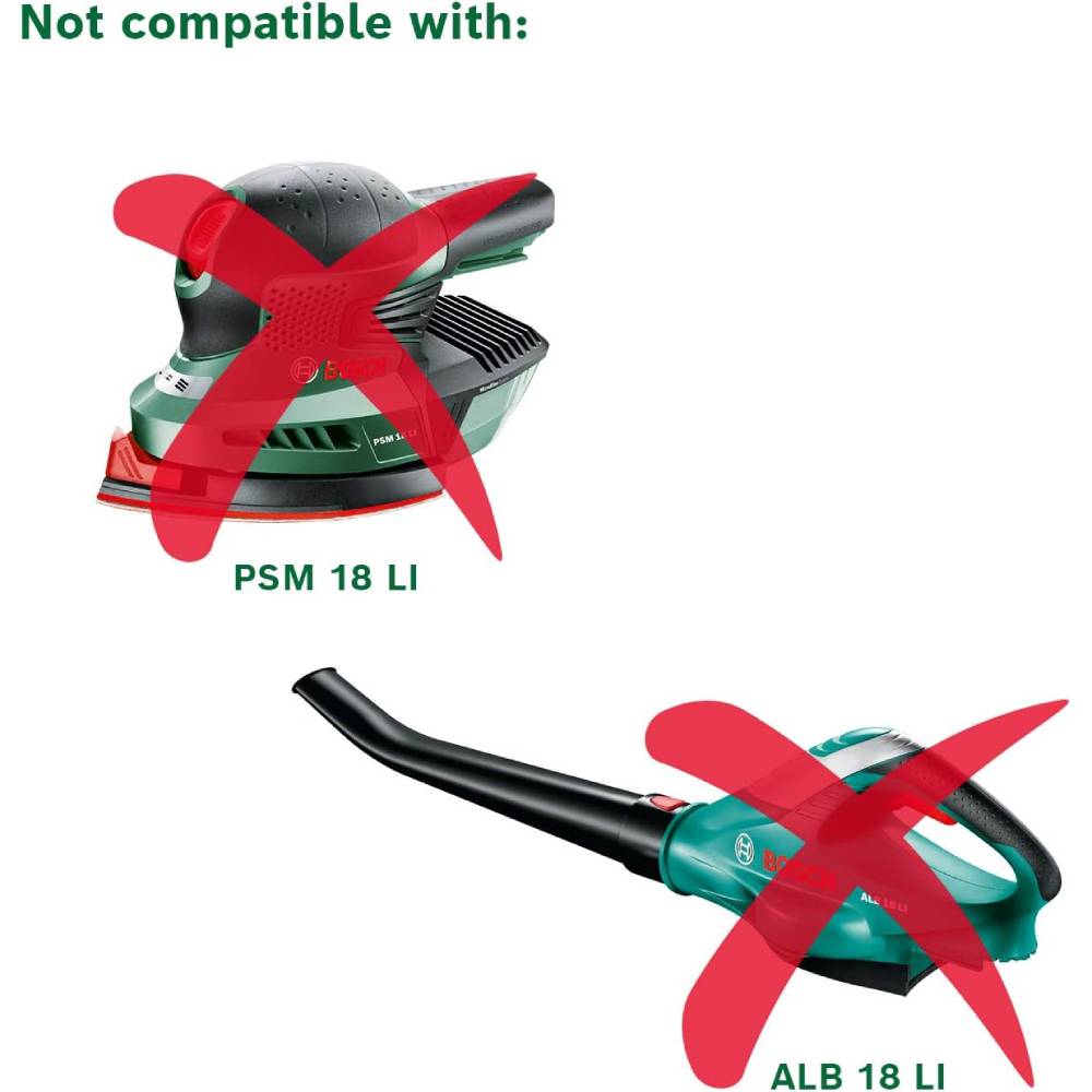 Акумулятор BOSCH PBA 18В 6Ач (1.600.A00.DD7) Акумулятор BOSCH PBA 18В 6Ач (1.600.A00.DD7) Розміри 118 x 84 x 101