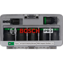 Набор ударных торцевых головок BOSCH Professional Standart 1/2" 7шт с адаптером (2.608.003.032)