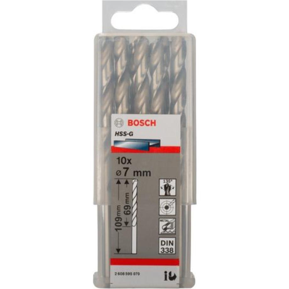 Свердло BOSCH Professional HSS-G 7 7 мм 10 шт. (2.608.595.070)
