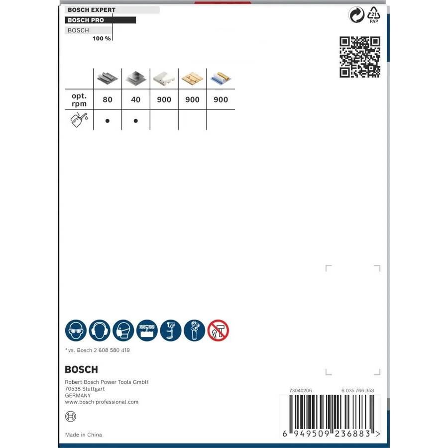 Изображение Коронка BOSCH Professional Multi Material 108мм с резьбой (2.608.901.536)