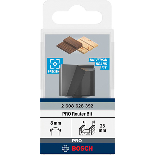 Фреза пазовая BOSCH Professional Std S8 D25 L20 (2.608.628.392) Тип фреза