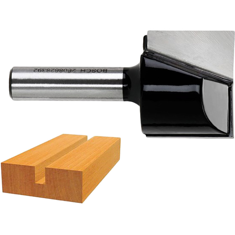 Фреза пазовая BOSCH Professional с двумя лезвиями Std S8 D8 L20 (2.608.628.381) Общая длина 51