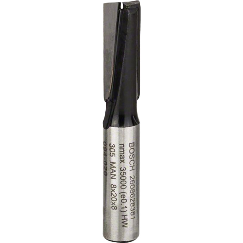 Фреза пазовая BOSCH Professional с двумя лезвиями Std S8 D8 L20 (2.608.628.381)