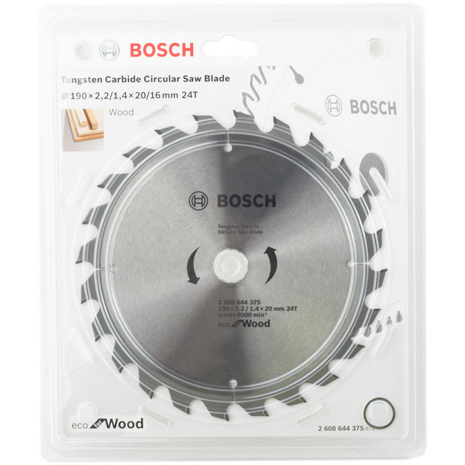 Пиляльний диск BOSCH Professional Eco for Wood (2.608.644.375) Тип пильний диск
