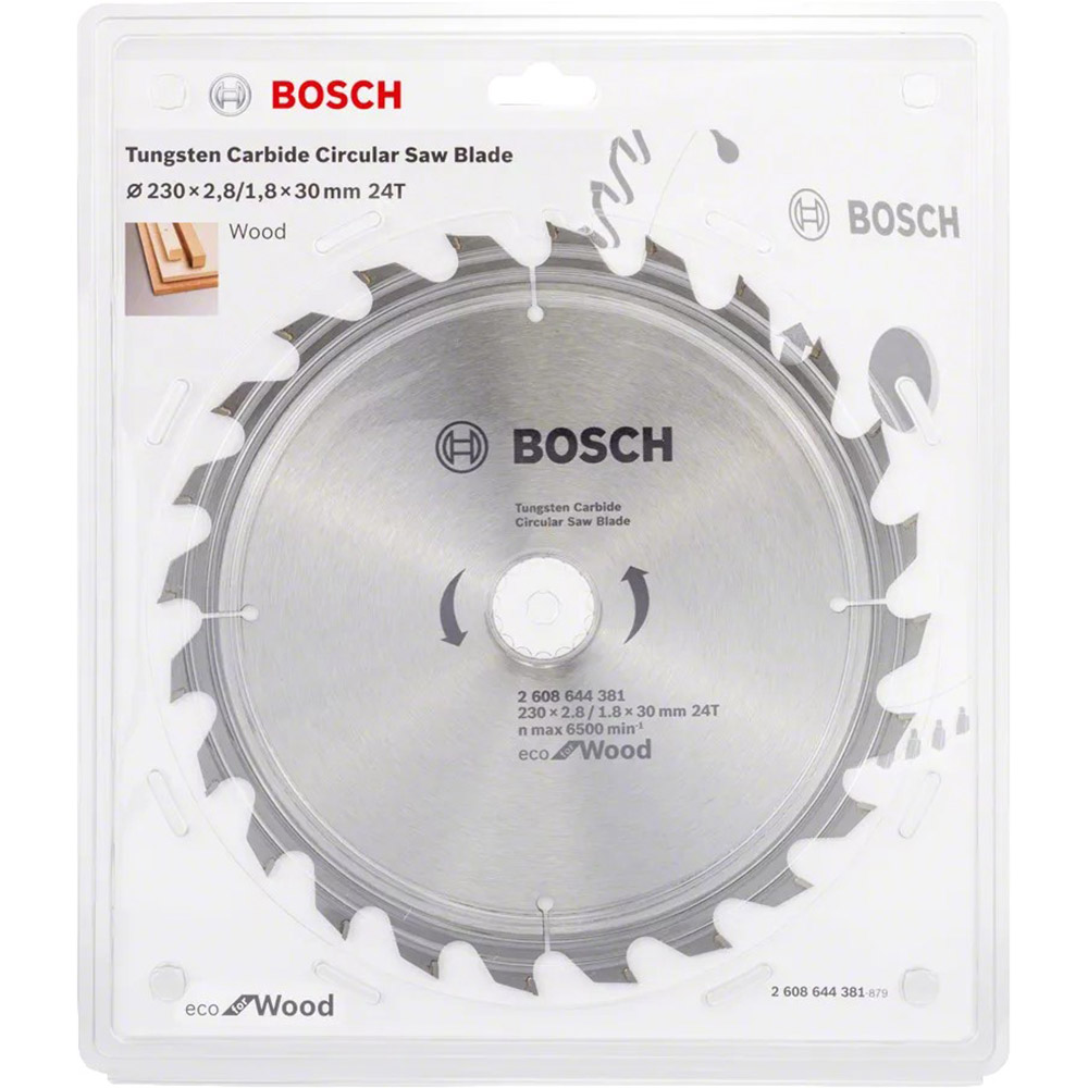 Пильный диск BOSCH Professional Eco for Wood (2.608.644.381) Тип пильный диск