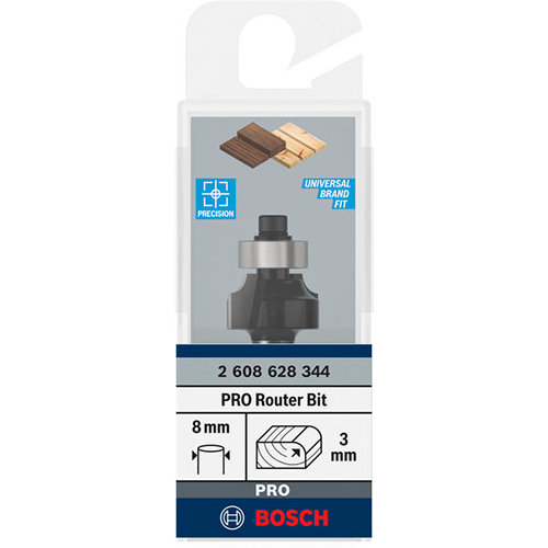 Фреза карнизная BOSCH Professional Std S8 R3 L10.2 (2.608.628.344) Тип фреза