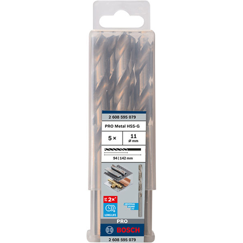 Сверло BOSCH Professional HSS-G 11 мм 5 шт (2.608.595.079)