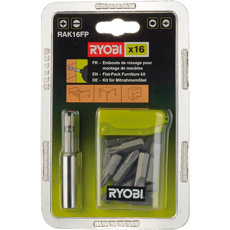 Набор бит RYOBI RAK16FP 16 шт (5132002679) Тип набор бит
