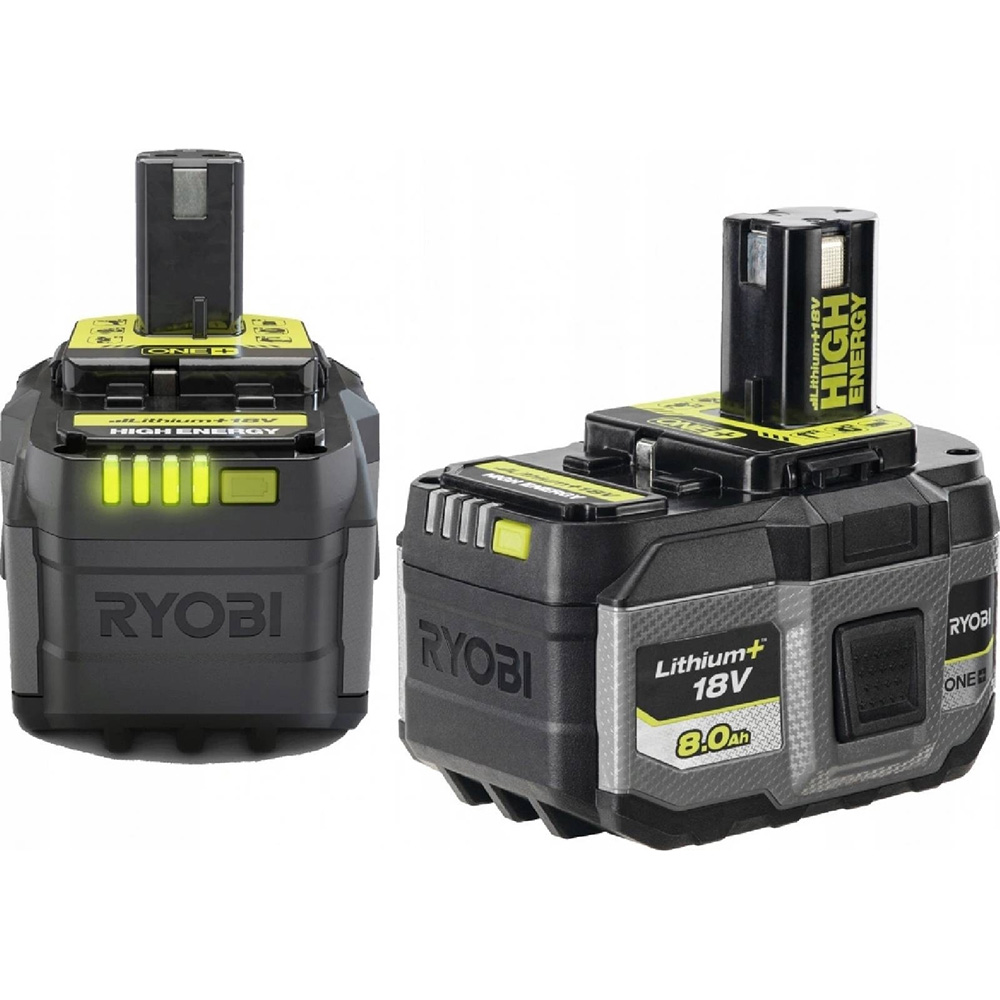 Аккумулятор RYOBI ONE+ RB1880T High Energy Lithium+ 18В 8А·час (5133006264) Дополнительно напряжение 18 В; емкость 8 А*ч; тип аккумулятора Li-Ion