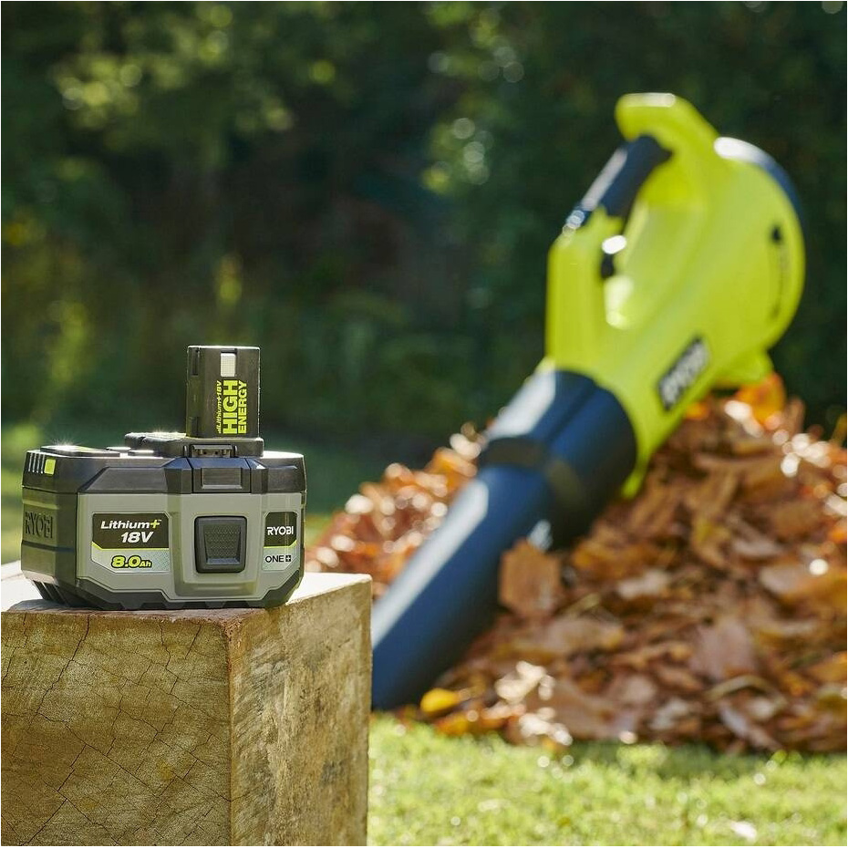 Внешний вид Аккумулятор RYOBI ONE+ RB1880T High Energy Lithium+ 18В 8А·час (5133006264)