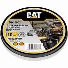 Набір відрізних кіл по металу CAT 10 шт DA10902