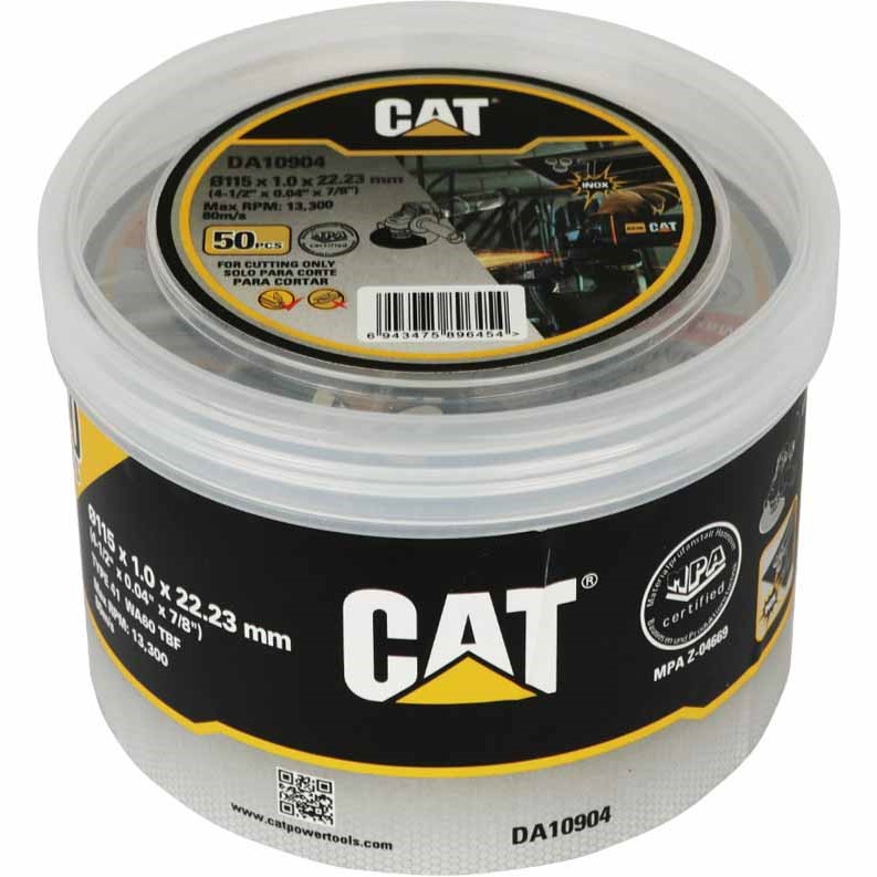 Набор отрезных дисков по металлу CAT 50 шт (DA10904)