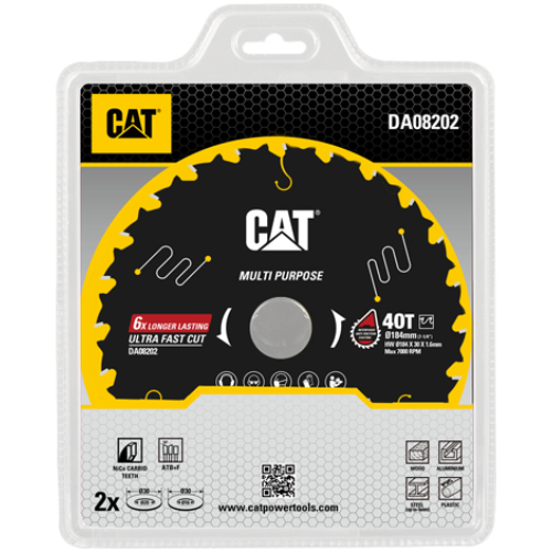 Пильный диск CAT DA08202 TCT универсальный 184x1.5x30 мм Тип пильный диск