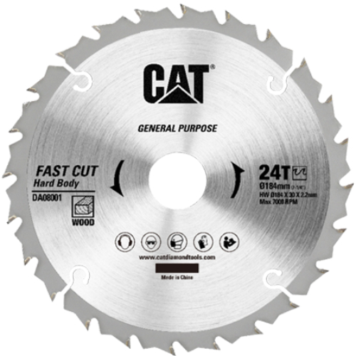 Пильный диск CAT Диск DA08001 24T 184х30 мм