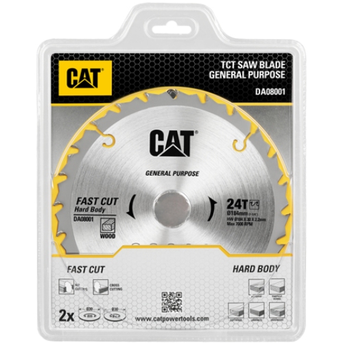 Пильный диск CAT Диск DA08001 24T 184х30 мм Тип пильный диск