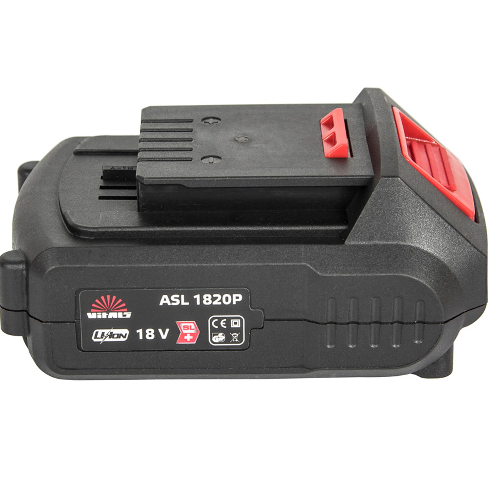 Акумулятор VITALS ASL 1820P Black (120287) Додатково ця модель батареї є універсальним джерелом живлення та підходить для будь-якого інструменту серії SmartLine від Vitals