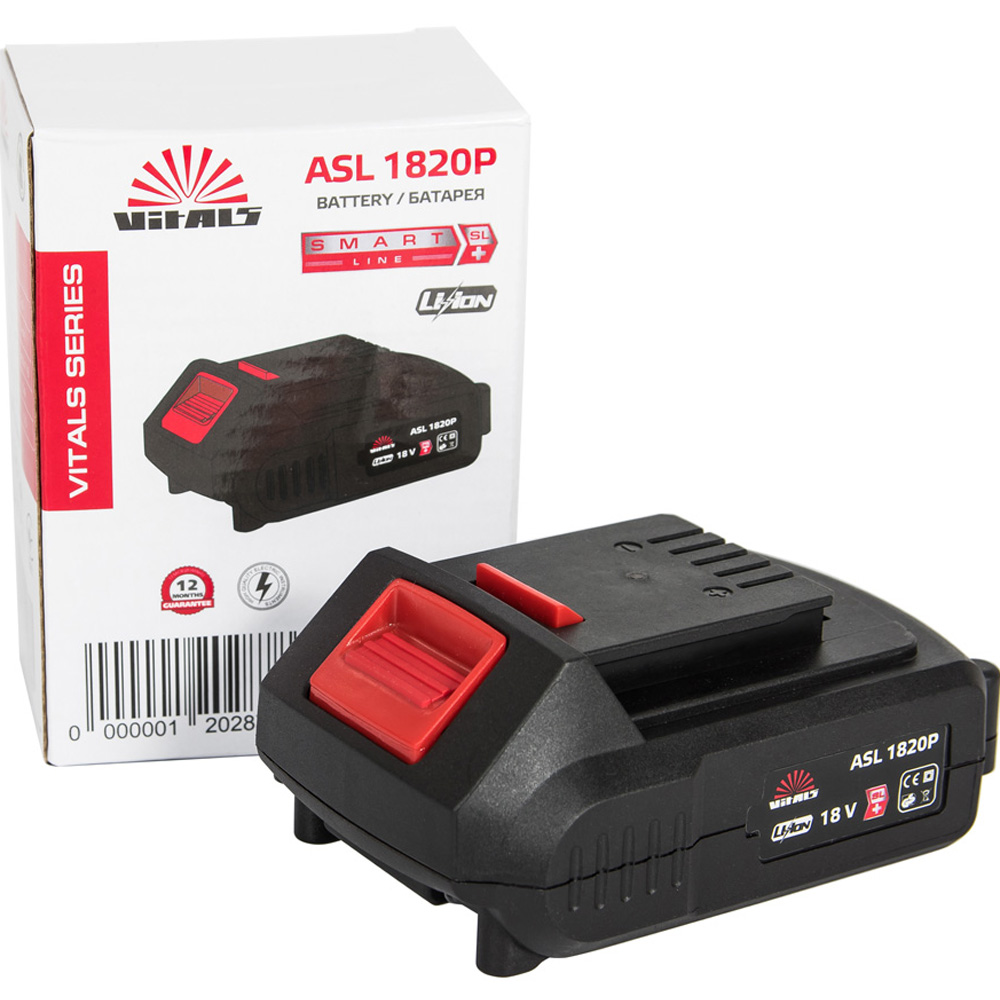 Акумулятор VITALS ASL 1820P Black (120287) Вага 0.4