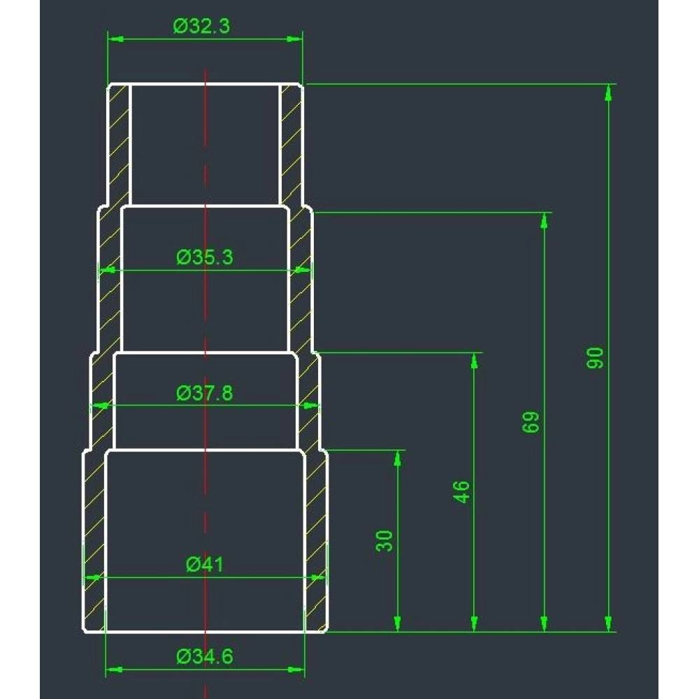 Фото 3 Адаптер для пилососу VITALS для VITALS AE 35SP Black (145533)
