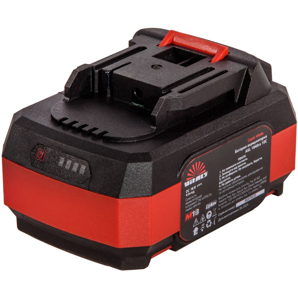 Акумулятор VITALS ASL 1840cs 10C (235357) Вага 0.65