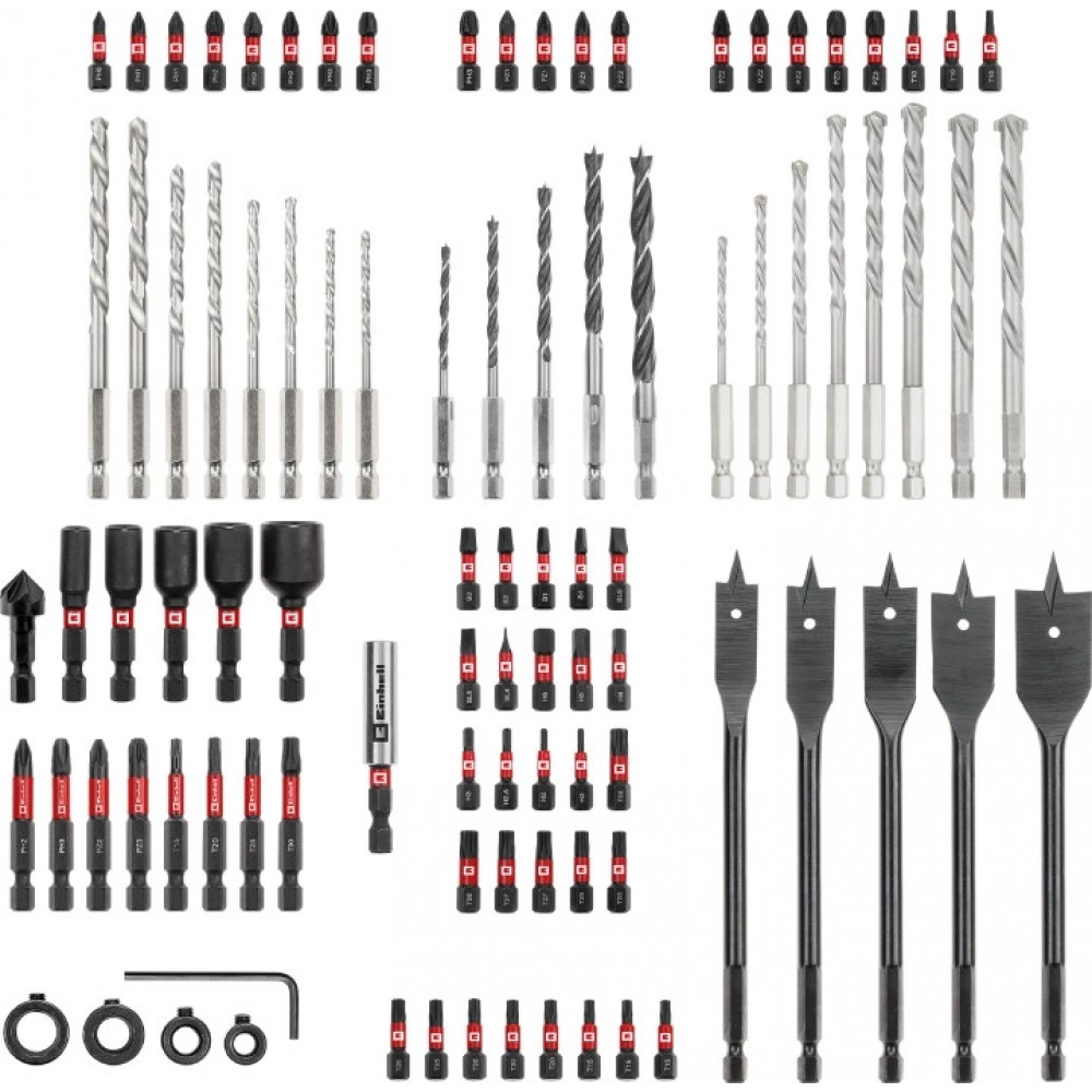 Набор сверл и бит EINHELL XL-Box 95шт (108798) Тип набор сверл и бит