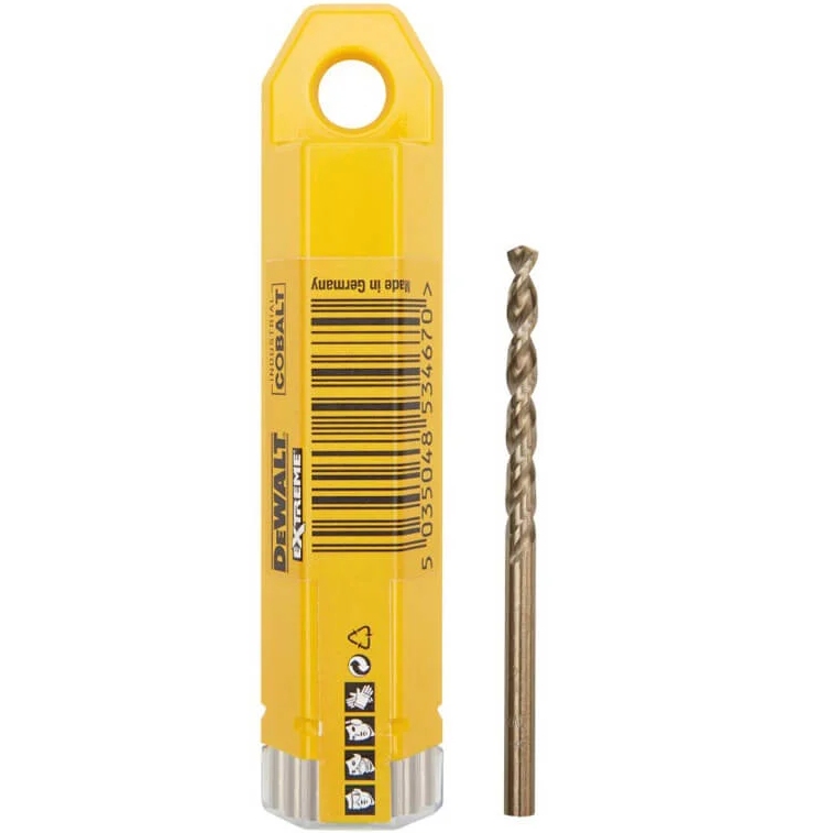 Набор сверл DEWALT EXTREME INDUSTRIAL COBALT HSS-CO 3.3 мм 10 шт (DT4922)